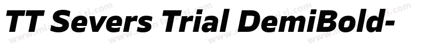 TT Severs Trial DemiBold字体转换